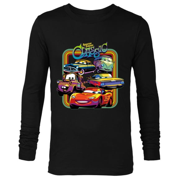 Disney PIXAR Cars Radiator Springs Classic - Long Sleeve T-Shirt for Men - Customized-Black