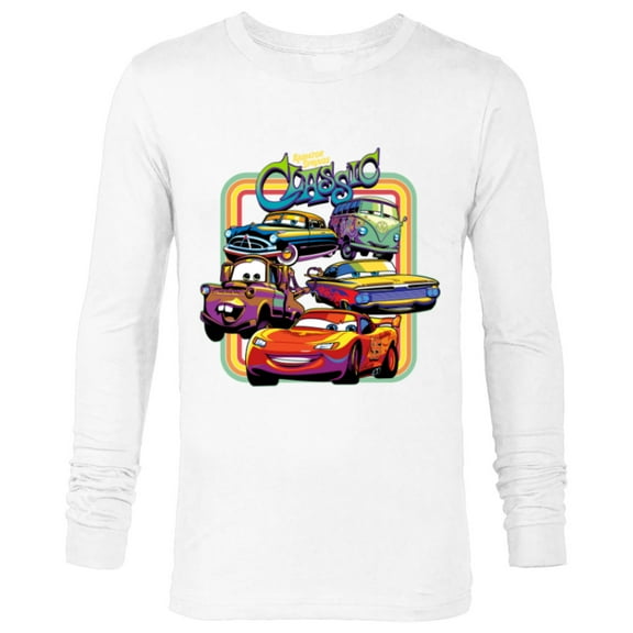 Disney PIXAR Cars Radiator Springs Classic - Long Sleeve T-Shirt for Men - Customized-White