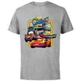 thumbnail image 1 of Disney PIXAR Cars Radiator Springs Classic - Short Sleeve Cotton T-Shirt for Adults - Customized-Athletic Heather, 1 of 5