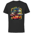 thumbnail image 1 of Disney PIXAR Cars Radiator Springs Classic - Short Sleeve Cotton T-Shirt for Adults - Customized-Black, 1 of 5