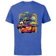 thumbnail image 1 of Disney PIXAR Cars Radiator Springs Classic - Short Sleeve Cotton T-Shirt for Adults - Customized-Royal Heather, 1 of 5