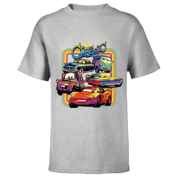 Disney PIXAR Cars Radiator Springs Classic - Short Sleeve T-Shirt for Kids - Customized-Athletic Heather