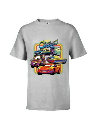 Personalized Lightning Mcqueen Racing Flag Cars Baseball Jersey - T-shirts  Low Price