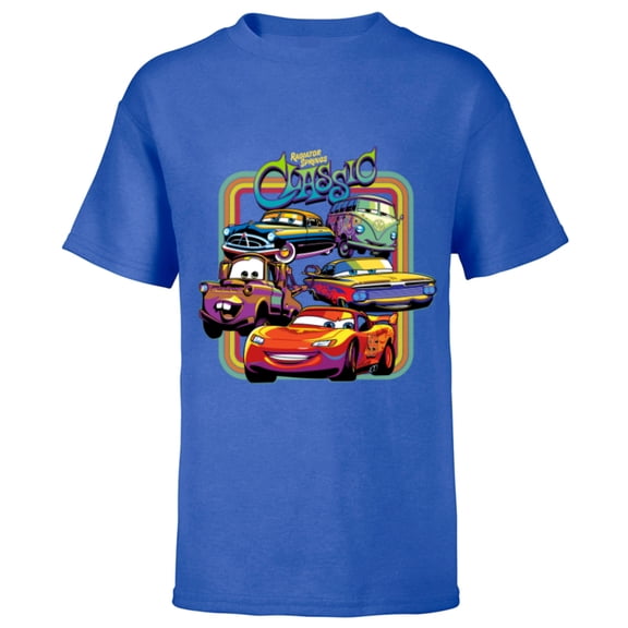Disney PIXAR Cars Radiator Springs Classic - Short Sleeve T-Shirt for Kids - Customized-Royal