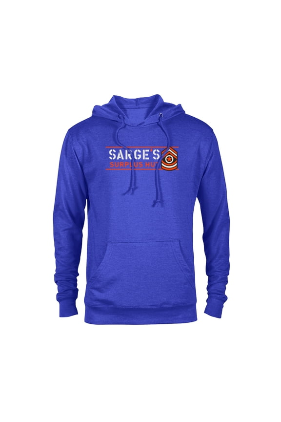 Cars Sarge’s Surplus Hut Veteran’s Day - Pullover Hoodie for Adults - Customized-Royal
