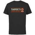 thumbnail image 1 of Disney PIXAR Cars Sarge’s Surplus Hut Veteran’s Day - Short Sleeve Cotton T-Shirt for Adults - Customized-Black, 1 of 5