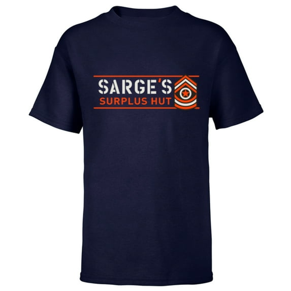 Disney PIXAR Cars Sarge’s Surplus Hut Veteran’s Day - Short Sleeve T-Shirt for Kids - Customized-Navy