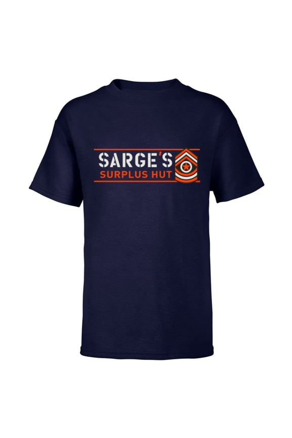 Disney PIXAR Cars Sarge’s Surplus Hut Veteran’s Day - Short Sleeve T-Shirt for Kids - Customized-Navy