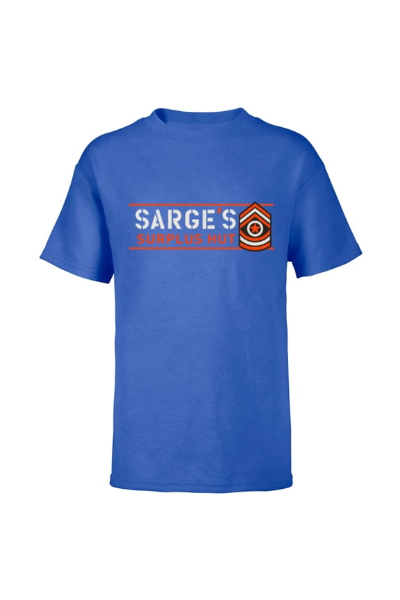 Disney PIXAR Cars Sarge’s Surplus Hut Veteran’s Day - Short Sleeve T-Shirt for Kids - Customized-Royal