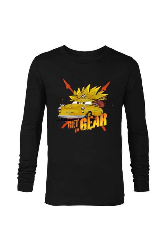 Disney PIXAR Cars on the Road Chieftess Get in Gear - Long Sleeve T-Shirt for Men - Customized-Black