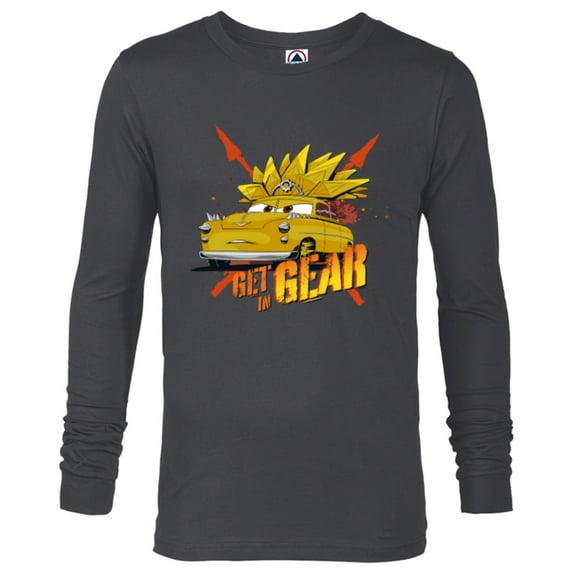 Disney PIXAR Cars on the Road Chieftess Get in Gear - Long Sleeve T-Shirt for Men - Customized-Charcoal Heather
