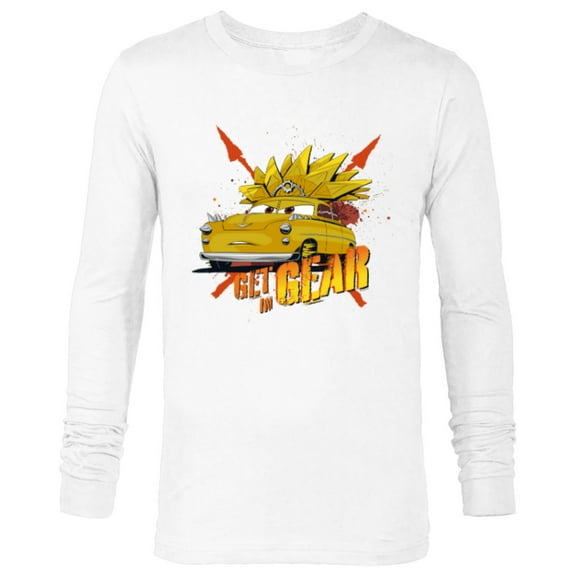 Disney PIXAR Cars on the Road Chieftess Get in Gear - Long Sleeve T-Shirt for Men - Customized-White