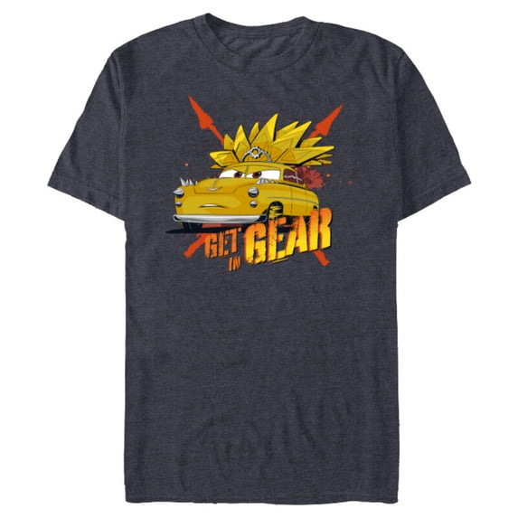 Disney PIXAR Cars on the Road Chieftess Get in Gear - Short Sleeve Blended T-Shirt for Adults - Customized-Navy Heather