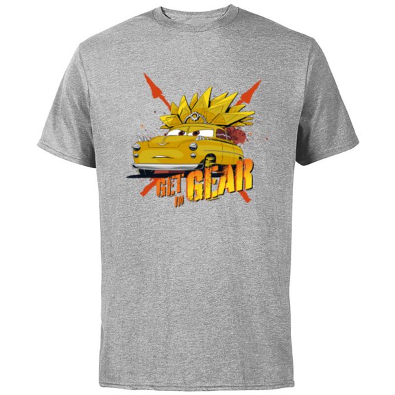 Disney PIXAR Cars on the Road Chieftess Get in Gear - Short Sleeve Cotton T-Shirt for Adults - Customized-Athletic Heather