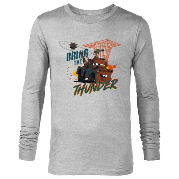 Disney PIXAR Cars on the Road Mater Bring the Thunder - Long Sleeve T-Shirt for Men - Customized-Athletic Heather