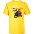 thumbnail image 1 of Disney PIXAR Cars on the Road Mater Bring the Thunder - Short Sleeve T-Shirt for Kids - Customized-Yellow, 1 of 5