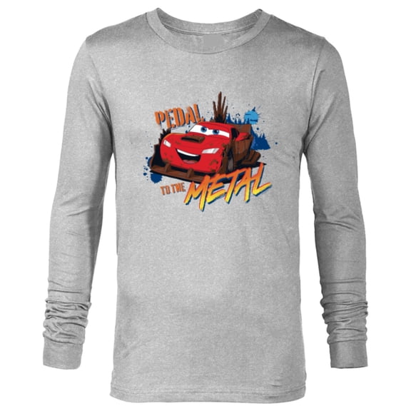 Disney PIXAR Cars on the Road Pedal to the Metal - Long Sleeve T-Shirt for Men - Customized-Athletic Heather