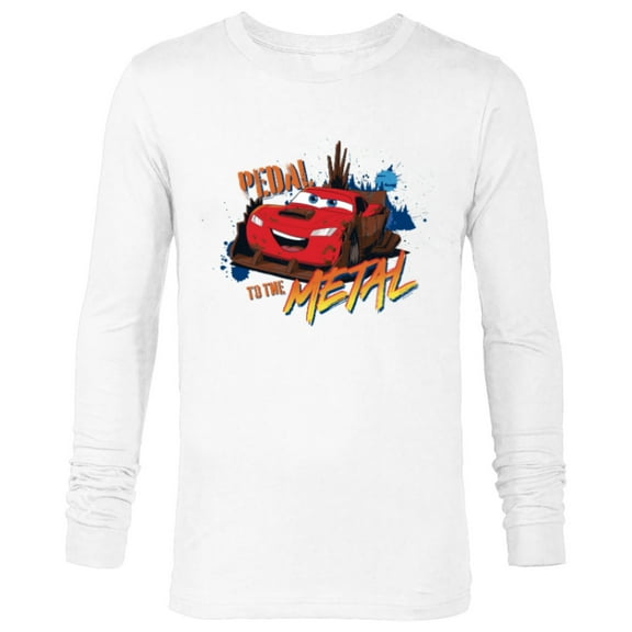 Disney PIXAR Cars on the Road Pedal to the Metal - Long Sleeve T-Shirt for Men - Customized-White