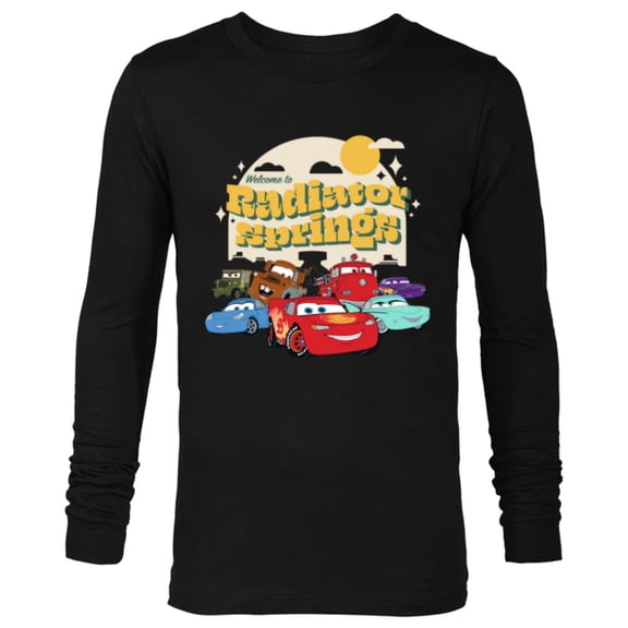 Disney PIXAR Cars on the Road Radiator Springs - Long Sleeve T-Shirt for Men - Customized-Black