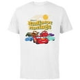 thumbnail image 1 of Disney PIXAR Cars on the Road Radiator Springs - Short Sleeve Cotton T-Shirt for Adults - Customized-White, 1 of 5