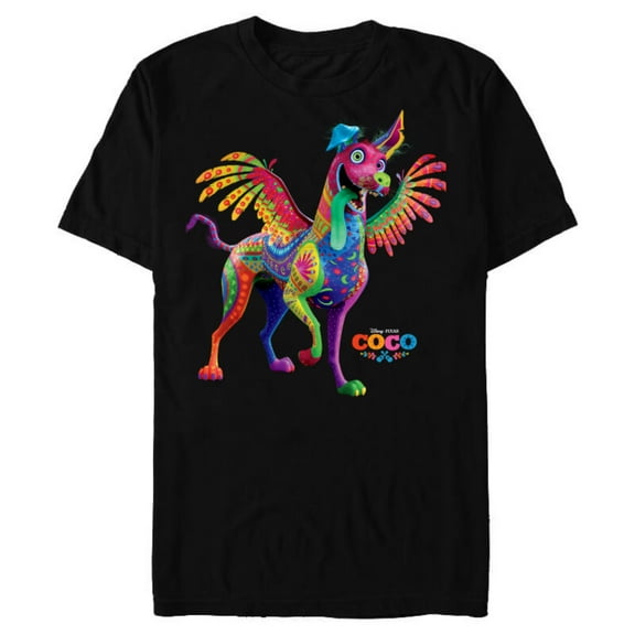 Disney PIXAR Coco Dante Alebrije Spirit Animal T-Shirt- Short Sleeve Blended T-Shirt for Adults - Customized-Black Snow Heather