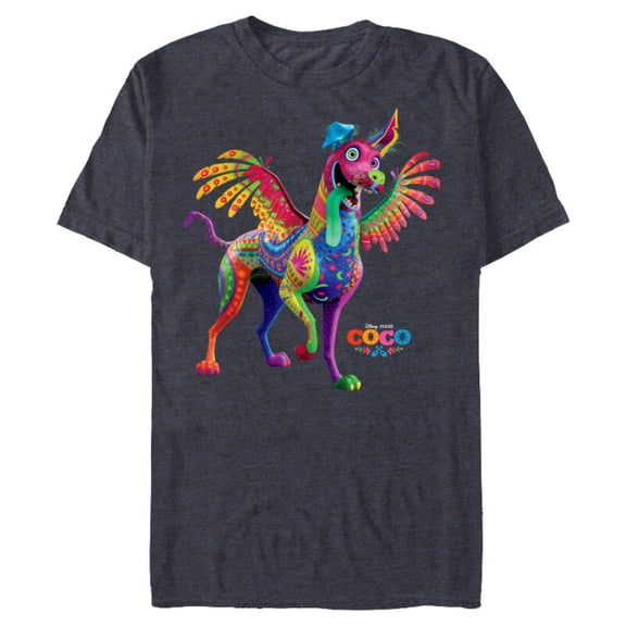 Disney PIXAR Coco Dante Alebrije Spirit Animal T-Shirt- Short Sleeve Blended T-Shirt for Adults - Customized-Denim Snow Heather