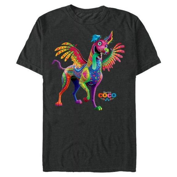 Disney PIXAR Coco Dante Alebrije Spirit Animal T-Shirt- Short Sleeve Blended T-Shirt for Adults - Customized-Graphite Snow Heather