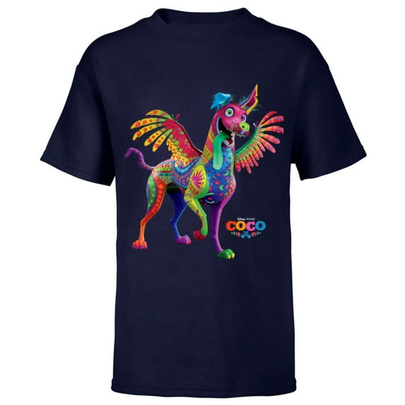 Disney PIXAR Coco Dante Alebrije Spirit Animal T-Shirt - Short Sleeve T-Shirt for Kids - Customized-Athletic Navy