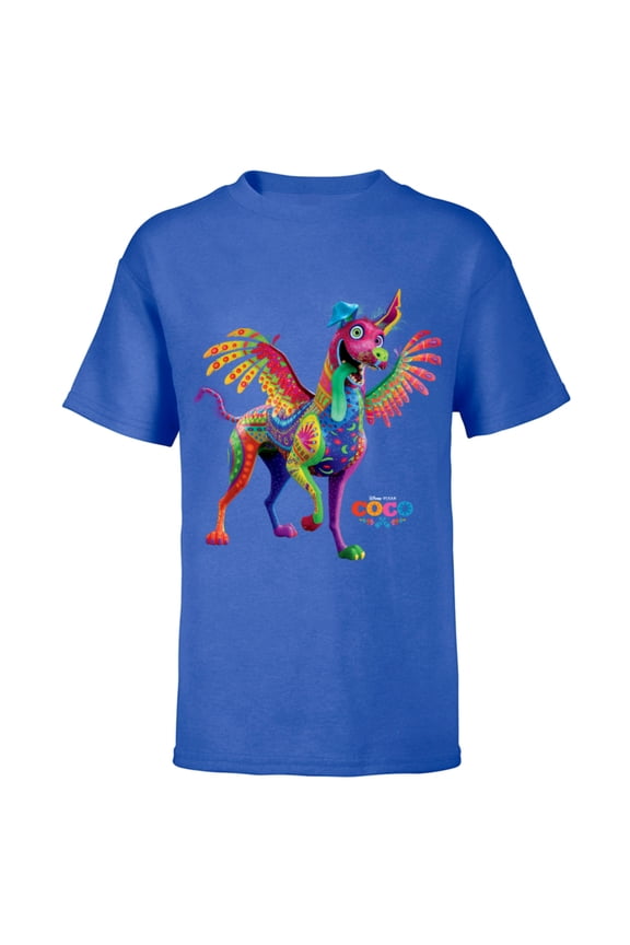 Disney PIXAR Coco Dante Alebrije Spirit Animal T-Shirt - Short Sleeve T-Shirt for Kids - Customized-Royal