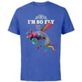 thumbnail image 1 of Disney PIXAR Coco Dante I'm So Fly T-Shirt - Short Sleeve Cotton T-Shirt for Adults - Customized-Royal Heather, 1 of 5