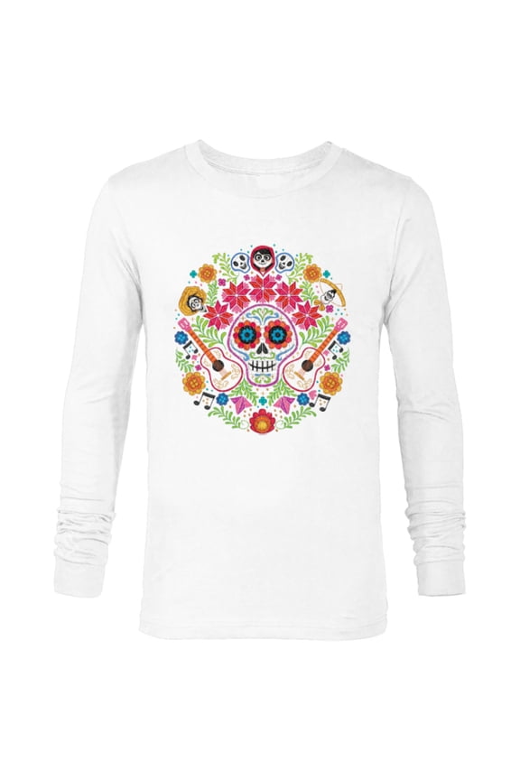 Disney PIXAR Coco Land of the Dead - Long Sleeve T-Shirt for Men - Customized-White