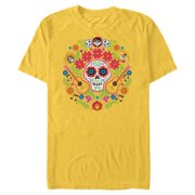 Disney PIXAR Coco Land of the Dead - Short Sleeve Blended T-Shirt for Adults - Customized-Yellow