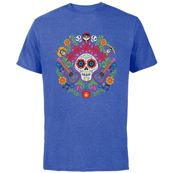 Disney PIXAR Coco Land of the Dead - Short Sleeve Cotton T-Shirt for Adults - Customized-Royal Heather