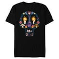thumbnail image 1 of Disney PIXAR Coco Land of the Dead Silhouette - Short Sleeve Blended T-Shirt for Adults - Customized-Black, 1 of 5