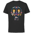 thumbnail image 1 of Disney PIXAR Coco Land of the Dead Silhouette - Short Sleeve Cotton T-Shirt for Adults - Customized-Black, 1 of 5
