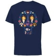thumbnail image 1 of Disney PIXAR Coco Land of the Dead Silhouette - Short Sleeve Cotton T-Shirt for Adults - Customized-Navy, 1 of 5