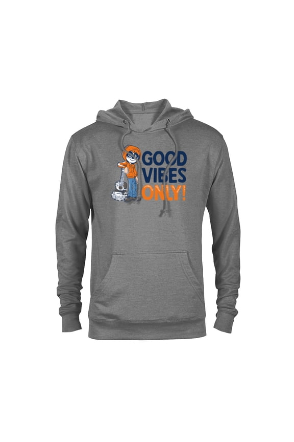 Disney PIXAR Coco Miguel Good Vibes Only - Pullover Hoodie for Adults - Customized-Athletic Heather