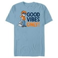 thumbnail image 1 of Disney PIXAR Coco Miguel Good Vibes Only - Short Sleeve Blended T-Shirt for Adults - Customized-Ocean Blue, 1 of 5