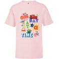 thumbnail image 1 of Disney PIXAR Feelin’ Fine One Day At A Time - Short Sleeve T-Shirt for Kids - Customized-Soft Pink, 1 of 5