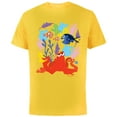 thumbnail image 1 of Disney PIXAR Finding Dory Nemo, Marlin & Hank - Short Sleeve Cotton T-Shirt for Adults - Customized-Yellow, 1 of 5