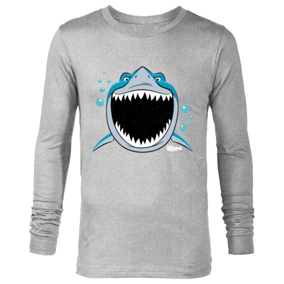 Disney PIXAR Finding Nemo Bruce JAWsome - Long Sleeve T-Shirt for Men - Customized-Athletic Heather