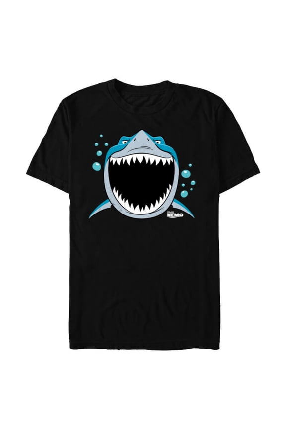 Disney PIXAR Finding Nemo Bruce JAWsome - Short Sleeve Blended T-Shirt for Adults - Customized-Black Snow Heather