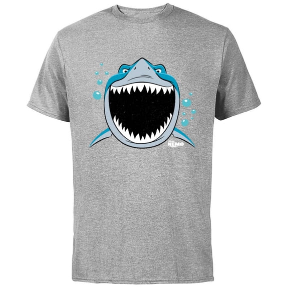 Disney PIXAR Finding Nemo Bruce JAWsome - Short Sleeve Cotton T-Shirt for Adults - Customized-Athletic Heather