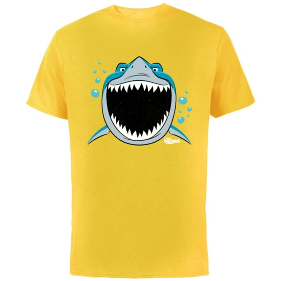Disney PIXAR Finding Nemo Bruce JAWsome - Short Sleeve Cotton T-Shirt for Adults - Customized-Yellow