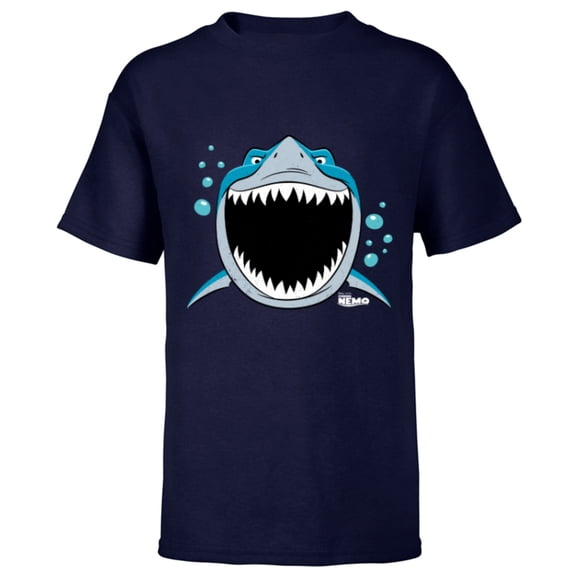 Disney PIXAR Finding Nemo Bruce JAWsome - Short Sleeve T-Shirt for Kids - Customized-Athletic Navy
