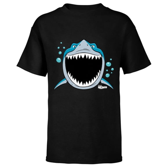 Disney PIXAR Finding Nemo Bruce JAWsome - Short Sleeve T-Shirt for Kids - Customized-Black