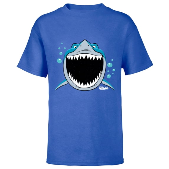 Disney PIXAR Finding Nemo Bruce JAWsome - Short Sleeve T-Shirt for Kids - Customized-Royal