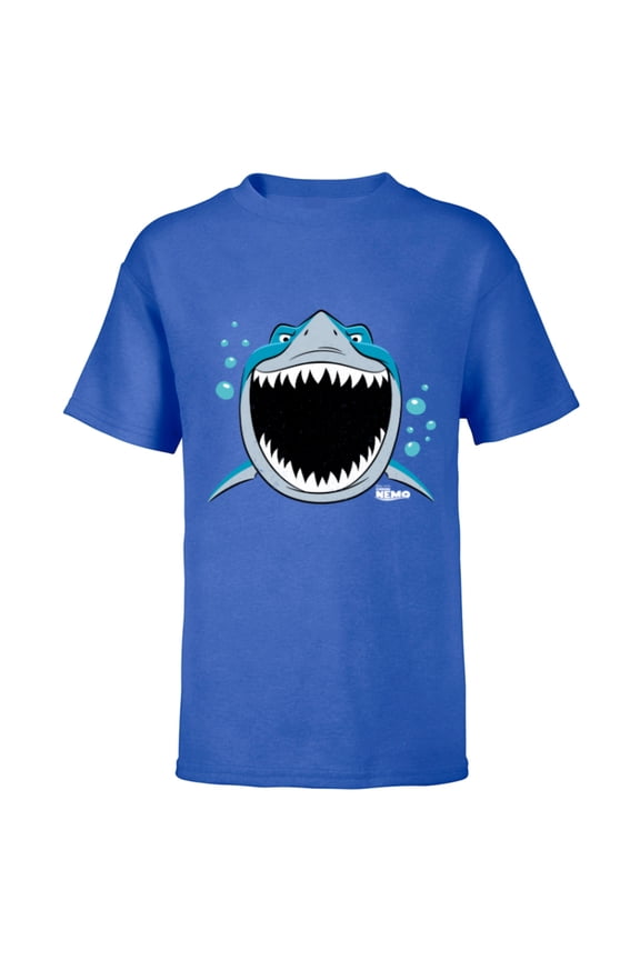 Disney PIXAR Finding Nemo Bruce JAWsome - Short Sleeve T-Shirt for Kids - Customized-Royal