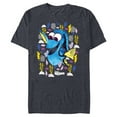 thumbnail image 1 of Disney PIXAR Finding Nemo Dory Just Keep Swimming - Short Sleeve Blended T-Shirt for Adults - Customized-Navy Heather, 1 of 5