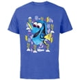 thumbnail image 1 of Disney PIXAR Finding Nemo Dory Just Keep Swimming - Short Sleeve Cotton T-Shirt for Adults - Customized-Royal Heather, 1 of 5